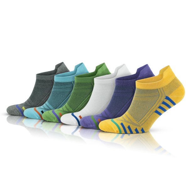 GoWith Women's Bamboo Zero Cushion Running Socks | 6 Pairs | Model ...