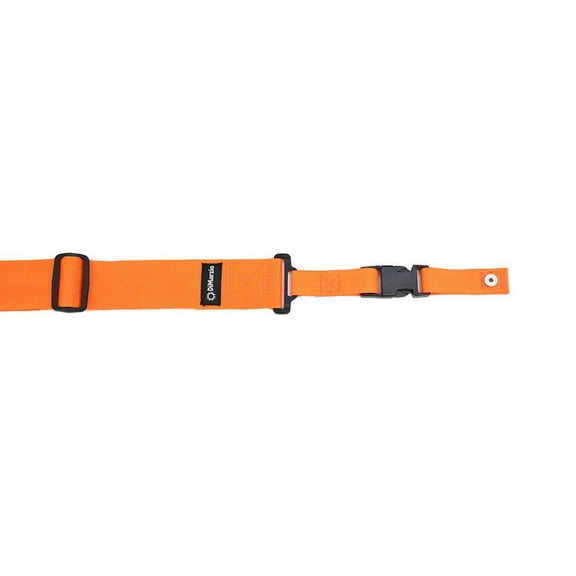 Nylon ClipLock Neon Guitar Strap Orange, Dimensions: 2 W x 43 to 63 L By DiMarzio