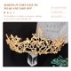 thumbnail image 2 of KAKOWELY Exquisita tiara de boda estilo retro, adorno de tiara nupcial, diseño de diamantes de imitación, decoración de tiara nupcial, 2 of 5