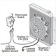 thumbnail image 3 of Kit de mangueras de temperatura del refrigerante con termostato para ventilador de refrigeración de radiador eléctrico ajustable de 32 a 248 °F para automóviles y camiones., 3 of 4