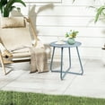 thumbnail image 3 of CERBIOR Metal Tray End Table, Round Accent Coffee Side Table, Anti-Rust and Waterproof Outdoor Small Side Table, Indoor Modern Sofa Side Table Bedside Table for Living Room Bedroom Balcony (Blue), 3 of 13