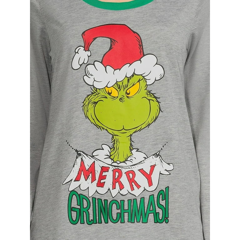 Dr. Seuss The Grinch Matching Family Pajama Sets, 2-Piece, Women's 