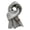 Grey, variant on Winter Scarf Windproof Solid Color Soft Thick Knitting Keep Warm Cozy Unisex Korean Style Men Scarf for Outdoor