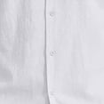 thumbnail image 6 of Linen Sets for Men Button Down Cuban Guayabera Shirt with Pocket Shorts Set 2 Piece Cotton Linen Outfits Big and Tall Size S-3XL White, 6 of 6