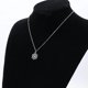 thumbnail image 4 of Colgante de trébol de cuatro hojas de corazón de copos de nieve estéticos, collar de acero inoxidable, delicado, regalos de Navidad de invierno, joyería de moda, 4 of 4