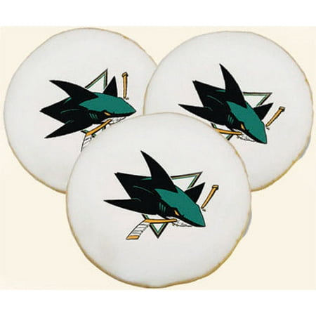 One Dozen NHL San Jose Sharks Logo Cookies - USA (Best Pizza Delivery San Jose)