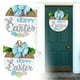 thumbnail image 1 of Decoración de Pascua para colgar en la puerta, conejito de madera, ambiente festivo Decoración de Pascua para colgar en la puerta, conejito, 1 of 7