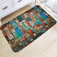 thumbnail image 1 of 3D Printed Thickened Flannel Fabric Area Rug Non-Slip Bath Rug Home Kitchen Floor Mat, 1 of 7