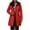 Red Coats for Winter, variant on XPMWRP Women's Fleece Lined Hooded Zipper Jacket Thicken Puffer Solid Color Parkas Coats Long Sleeve Warm Winter Fashion Casual Clothes with Pockets White XXL
