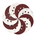 thumbnail image 1 of czcpp-Sanding Disc Set, 100Pcs 5 Inch 8 Holes Hook and Loop Sandpaper Set, 40 60 120 180 240 Grit Sanding Sheet Assorted for Random Orbital Sander, 1 of 4