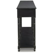 Signature Design by Ashley Casual Eirdale Sofa/Console Table, Black