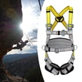 thumbnail image 3 of Arnés de escalada de seguridad Cola Protección contra caídas Arnés de rappel Cinturón Amarillo gris, 3 of 8