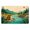 Flannel-Rubber-16x24, variant on Beavers by the Creek Boho Rectangle Rug for Nursery, Playful Style