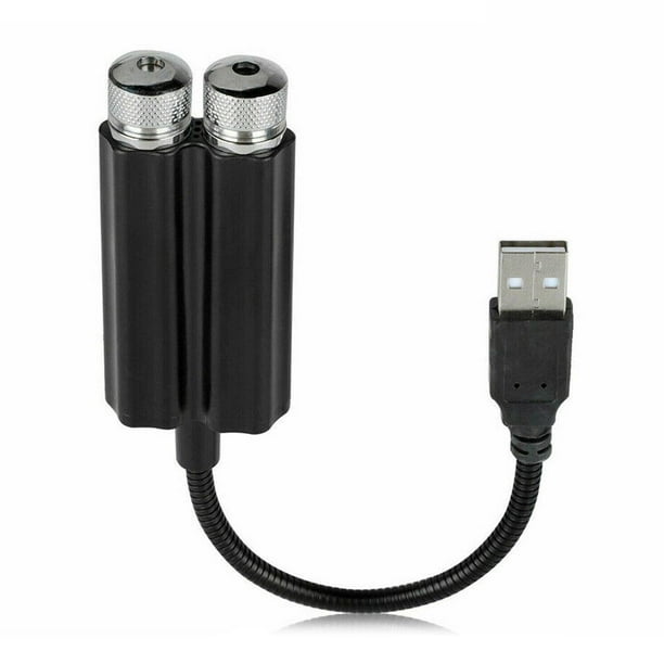 Car Roof Star Night Light 2 En 1 Usb Star Lights Proyector Romántico Night Light Atmósfera Portátil Night Lamp Para Car Dormitorio Party Techo De Pared Eigraketly VI011294-00