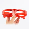 thumbnail image 4 of Gafas LED Party Favor Toys Neon Color Gafas de terre Modos de lámpara Batería Plástico Holiday Boda Navidad Cosplay , rojo Macarena iluminar cosplay, 4 of 7