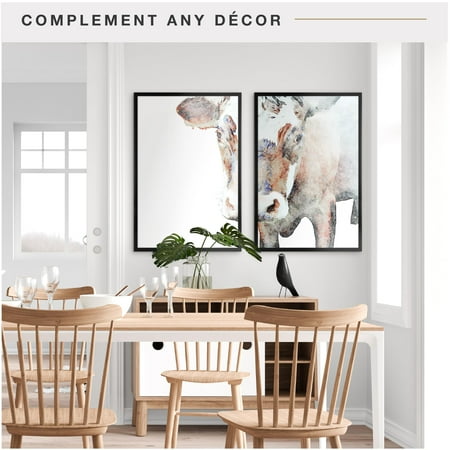 MCS Foundation 16x24 Poster Frame Traditional Brass, Vertical & Horizontal Wall Hanging Large Picture Frame for Photos, Posters & Art Prints (1-Pack)