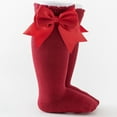 thumbnail image 7 of Yoyauz Knee High Enough Socks For Girls Bow Stockings For Babies And Toddlers Cotton Ruffles Uniform Leggings, 7 of 7