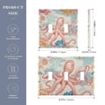 thumbnail image 3 of Dailycode Light Switch Plate Covers 2 Gang Wall Plate Plastics Outlet Covers for Kitchen Home Office Decor Cartoon Octopus and Coral, 3 of 8