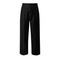 thumbnail image 4 of Krdevn Womens Pants - Women's Wide Leg Work Pants High Waist Business Casual Slacks Trousers,Pants for Women,Size:L, 4 of 5