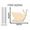 thumbnail image 2 of Unfinished Wood Snail Shape - Insect - Animal - Wildlife - Craft - up to 46" DIY 20" / 3/4", 2 of 3