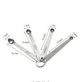thumbnail image 2 of Mobutofu Baking Measuring Spoons 4Pcs Stainless Steel Teaspoon Set for Professional Home Use 10.7x1.5x0.4in, 2 of 8