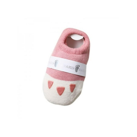 Prince Baby Socks - MarinaVida Newborn Baby Kids Cute Paw Print Non-slip Warm Cotton Floor Socks 6-24Months