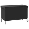 thumbnail image 5 of vidaXL Boîte de Rangement de Jardin avec Roues Noir 110x55x73 cm Rotin Poly, 5 of 5
