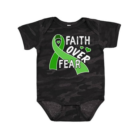 

Inktastic Mental Health Awareness Faith Over Fear Gift Baby Boy or Baby Girl Bodysuit