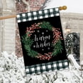 thumbnail image 3 of Warm Wishes Wreath Burlap Winter Christmas House Flag 40" x 28" SM-XLHN, 3 of 3