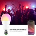 thumbnail image 2 of Bombilla Led Inteligente Bluetooth E27 15W Control De Música Por Voz Bluetooth Lámpara De Iluminación Multifuncional Rgbw Bombilla Regulable De Varios Colores Para Bar Party Home Methold HA027776-02, 2 of 5