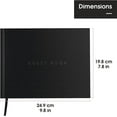 thumbnail image 4 of Useful Co. Classic Black Guest Book, Guest Book Alternative for Party, Sign in Book, Vacation Home, Funeral Guest Book, Hardbound Guestbook, 112 Pages, 9 x 7 Inches, 4 of 5