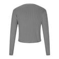 thumbnail image 6 of Idoravan Cardigans for Women Clearance Spring Women's Fashion Casual Long Sleeve Solid Color Sweater Tops Blouse Cardigan, 6 of 8