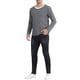thumbnail image 2 of Camiseta de rayas INSPIRE CHIC Edición para hombres, cuello redondo, de manga larga, básica, talla 2XL, negra y gris, 2 of 6