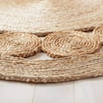 thumbnail image 5 of Vipanth Exports Round Beige with Circle Design Jute Rug , Area Rug For Home Decor ( 2x2 Feet), 5 of 5