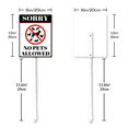 thumbnail image 4 of Eveokoki Sorry No Pets Allowed Sign with Metal Stake -8x12inch Lawn Sturdy Aluminum Signs for Outdoor Use Waterproof Signs Outside Decor for Lawn Yard Garden, 4 of 4