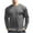 Gray, variant on RYRJJ Men's Long Sleeve Shirts Soft Cotton Tees Tops Crew Neck Classic Fashion Casual Workout Athletic T-Shirt(Black,3XL)