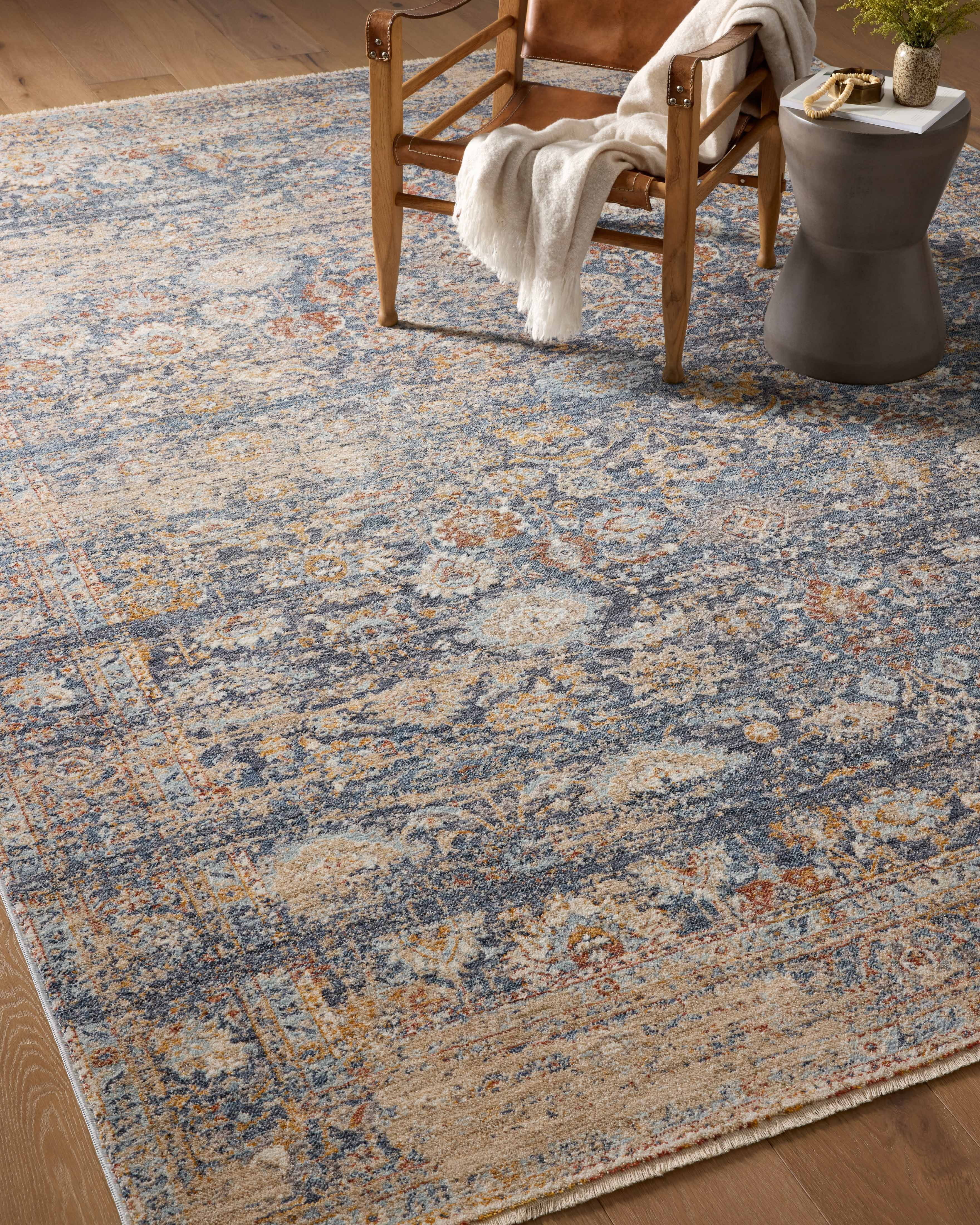 Angela Rose x Loloi Blake Navy / Multi 6'-7" x 9'-10" Area Rug