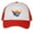 Red/White, variant on Gravity Threads Shaka Youth Adjustable Trucker Hat - Red/White