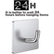 thumbnail image 4 of Ganchos adhesivos para colgar en la pared, ganchos para puerta, impermeables, de acero inoxidable, soportes adhesivos para colgar ropa, cocina, baño, gancho adhesivo, paquete de 4, 4 of 7