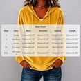 thumbnail image 4 of Aboser Womens Retro Velour Hoodies Dressy Casual Long Sleeve Pullover Tops Comfy Soft Velvet Sweatshirt Fall V Neck Hoodie with Pocket, 4 of 6