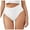 White, variant on BYHONG Womens High Waisted Thongs Panties Lightweight Soft Stretch High Cut Underwear Women's&nbsp;Panties White L
