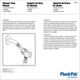 thumbnail image 3 of Keeney PP828-62 Universal Swivel Hand Shower Mount, Chrome, 3 of 3
