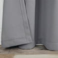 thumbnail image 6 of Bkue Nile Mills Modern, Classic Solid Semi Blackout Curtains, Set of 2, 52" x 120", Silver, 6 of 8