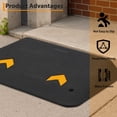 thumbnail image 2 of Rubber Threshold Ramp Doorway, 3" Rise Wheelchair Ramp, Non-Silp Surface, 33000 LBS Capacity, Portable Ramp for Wheelchairs Home Doorways Driveway Curb, 2 of 9