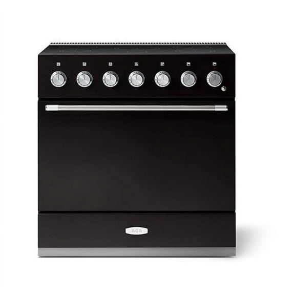 Aga Amc36in Mercury Series 36" Wide 4.9 Cu. Ft. Slide In Induction Range - Black