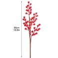 thumbnail image 2 of Christmas Fruit Fake Flower Dried Flowers Diy Home Good Quality Plastic Photo Props Emulation Berry Stalks, 2 of 6