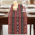 thumbnail image 3 of Table Runners 60 Inches Long Dress Scarves, Red Boho Farmhouse Kitchen/Dining Table Runner, Small Coffee Tablerunners, Vintage Ethnic Tribe 13x60 Inch, 3 of 9