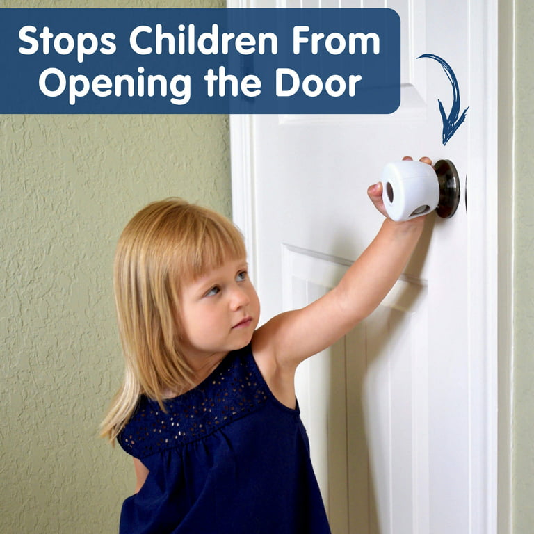 Wittle Door Safety for Kids, 4 Door Knob Covers & 2 Finger Pinch Guards