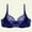 Dark Blue, variant on Plus Size Women's Wireless Comfortable No Steel Ring Lace Breathable Gathering Bra Woman Underwear Keep Back Straight