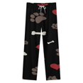 thumbnail image 4 of Love Paws Heart Winter Female Pants Flannel High Waist Women Pants Lady Warm Straight Leg Plush Trousers, 4 of 7